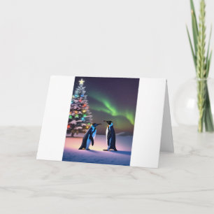 Fröhliche Pinguine Karte