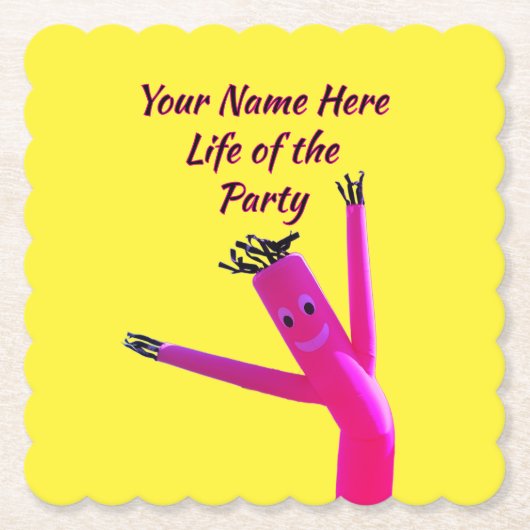 Fröhliche Pink Party Life Untersetzer (Vorderseite)