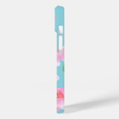 Fröhliche Pink Roses iPhone Case (Rückseite / Links)