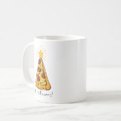 Fröhliche Pizzamas - Eine festliche Scheibe der Fr Kaffeetasse (Vorderseite Links)