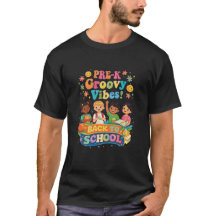Fröhliche Pre-K-Klasse – Retro bunte Vorschul-Rück