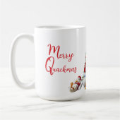 Fröhliche Quackmas Ente Kaffeetasse (Links)
