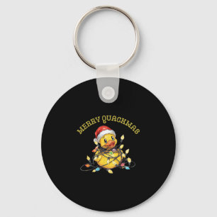 Fröhliche Quackmas-Kreuzfahrt Gummiente Weihnachts Schlüsselanhänger