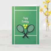 Fröhliche Racket Ball Karte (Gelbe Blume)