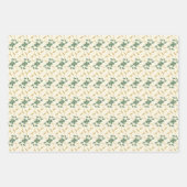 Fröhliche Regal Rot und Grün Geschenkpapier Set (Vorderseite 3)