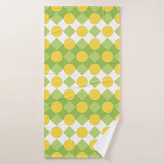 Fröhliche Reihen von Formen Muster Badehandtuch (Badehandtuch)