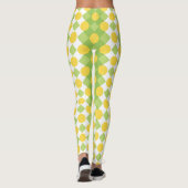 Fröhliche Reihen von Formen Muster Leggings (Rückseite)