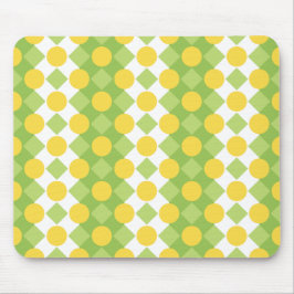Fröhliche Reihen von Formen Muster Mousepad