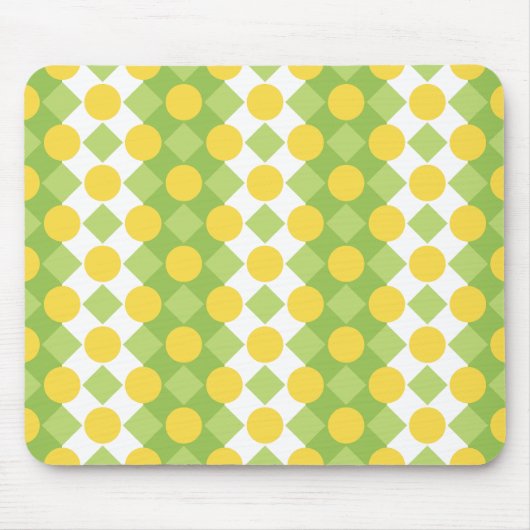 Fröhliche Reihen von Formen Muster Mousepad (Vorne)
