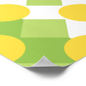 Fröhliche Reihen von Formen Muster Poster (Ecke)