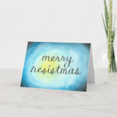 Fröhliche Resistmas gefaltete Karte (Vorderseite)