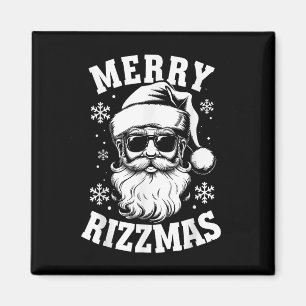 Fröhliche Rizzmas Lustige Weihnachten Santa Claus Magnet