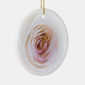 Fröhliche Rosen-Weihnachtsverzierung Keramik Ornament (Rechts)