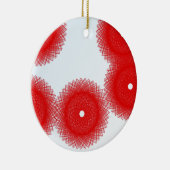 fröhliche rote Farbe Keramik Ornament (Rechts)