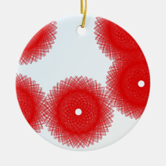 fröhliche rote Farbe Keramik Ornament