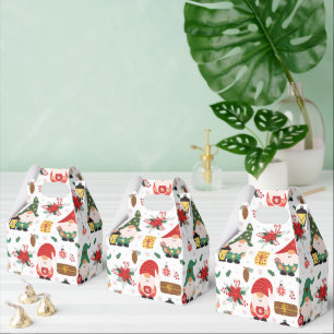 Fröhliche saisonale Gnome Geschenkschachtel