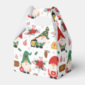 Fröhliche saisonale Gnome Geschenkschachtel (Rückseite)