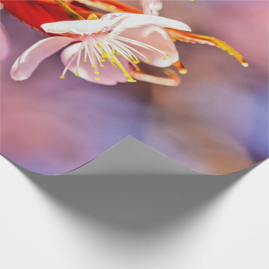 Fröhliche Sakura-Blume Geschenkpapier (Ecke)