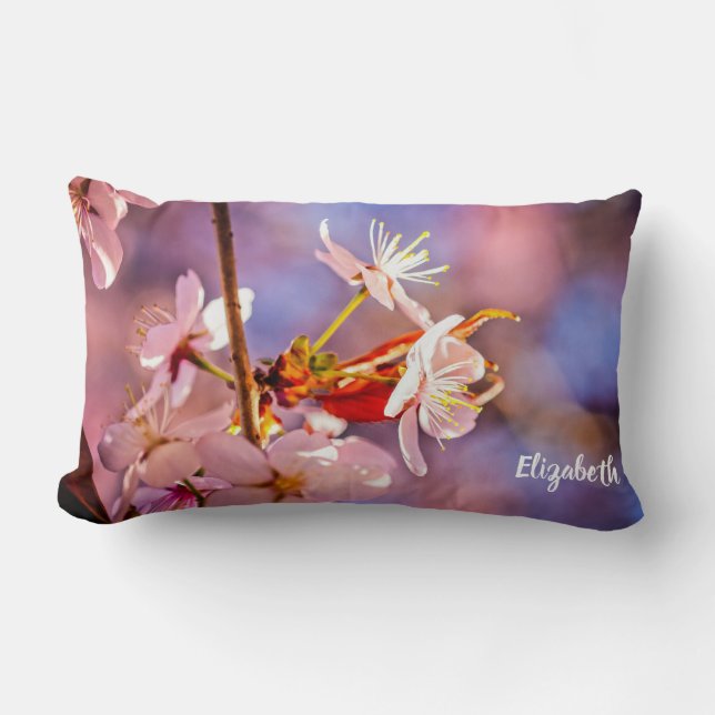 Fröhliche Sakura-Blume Lendenkissen (Vorderseite)