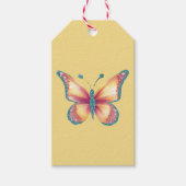 Fröhliche Schmetterling Geschenkanhänger (Vorderseite)