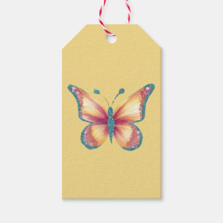 Fröhliche Schmetterling Geschenkanhänger