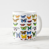 Fröhliche Schmetterlinge Kunst Jumbo-Tasse (Vorderseite Rechts)