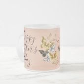 Fröhliche Schmetterlinge zum Muttertag | Mattglastasse (Vorderseite Links)