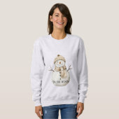 Fröhliche Schneemann Weihnachten Sweatshirt (Vorne ganz)