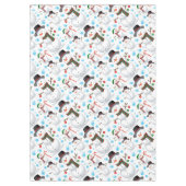 Fröhliche Schneemänner Weihnachts-Tischdecke Tischdecke (Vorderseite)
