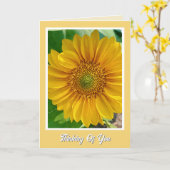 Fröhliche schnelle Erholung Karte (Gelbe Blume)