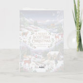 Fröhliche schottische Weihnachtskarte Karte (Rückseite)