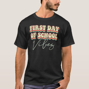 Fröhliche Schulanfang Stimmung Zurück zur Schule F T-Shirt