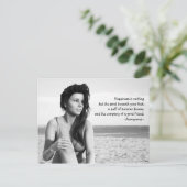 Fröhliche Schwarz-Weiß-Postkarte Postkarte (Stehend Vorderseite)