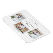 Fröhliche Sentiments Schnappschuss Foto Magnet (Rechte Seite)