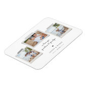 Fröhliche Sentiments Schnappschuss Foto Magnet (Linke Seite)