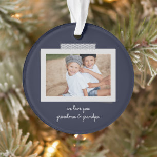 Fröhliche Sentiments Schnappschuss Ornament