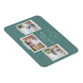 Fröhliche Sentiments Snapshot Foto Magnet (Rechte Seite)