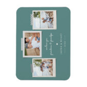 Fröhliche Sentiments Snapshot Foto Magnet (Vertikal)