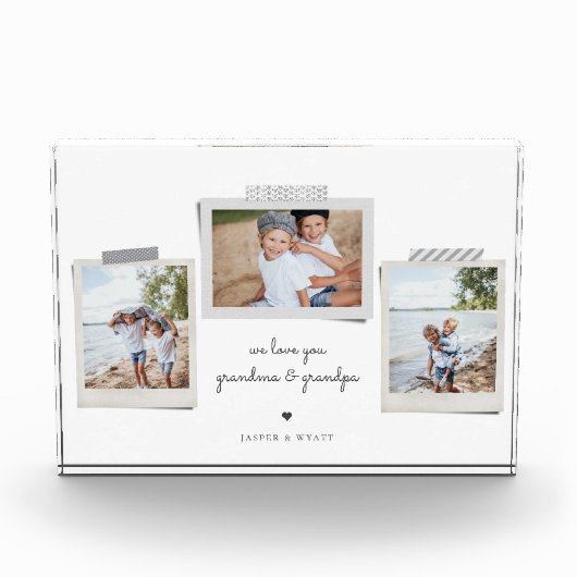 Fröhliche Sentiments Snapshot Fotoblock (Vorderseite)