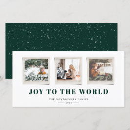 Fröhliche Sentiments Snapshot Holiday Card