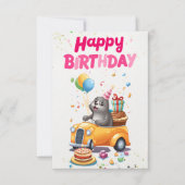 Fröhliche Siegel Grußkarte Einladung (Vorderseite)