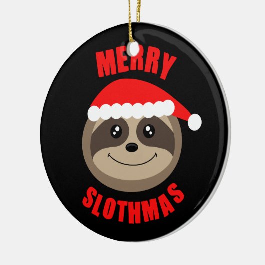 Fröhliche Slothmas Keramikornament (Links)