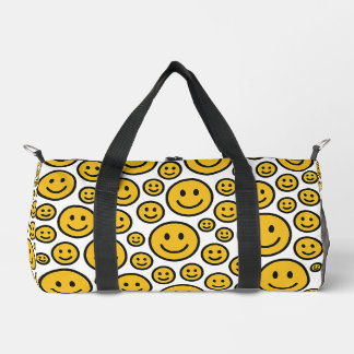 Fröhliche Smileys-Muster-Duffel-Tasche Duffle Bag