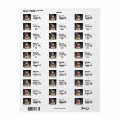 fröhliche Snowman Holiday Address Labels (Vorne)