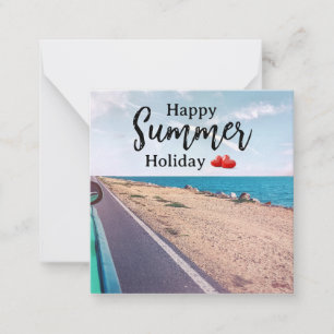 Fröhliche Sommerferien Editable Mitteilungskarte