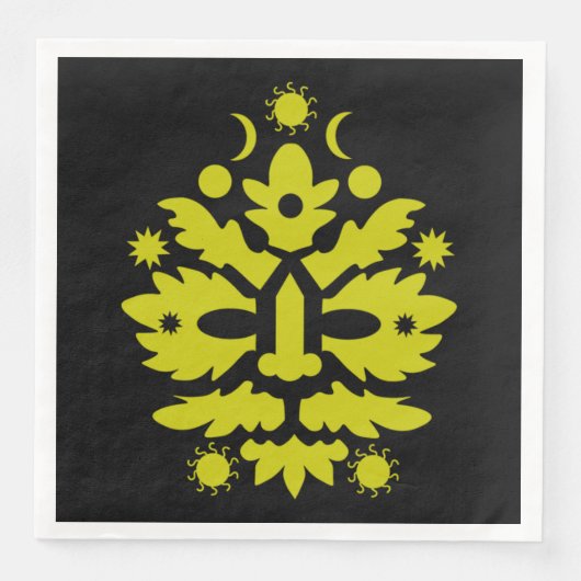 fröhliche Sommersonne Mittelsommer Serviette (Vorderseite)