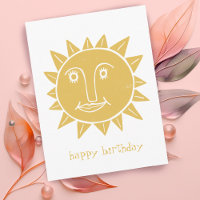 fröhliche Sonne GLÜCKLICH BIRTHDAY CUSTOM