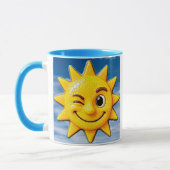 fröhliche Sonne mit Auge Tasse (Links)
