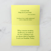 fröhliche Sonnenblume - anpassen Karte (Innenseite)