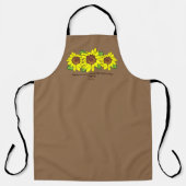 Fröhliche Sonnenblume im Herrn immer freuen Schürze (Vorderseite)